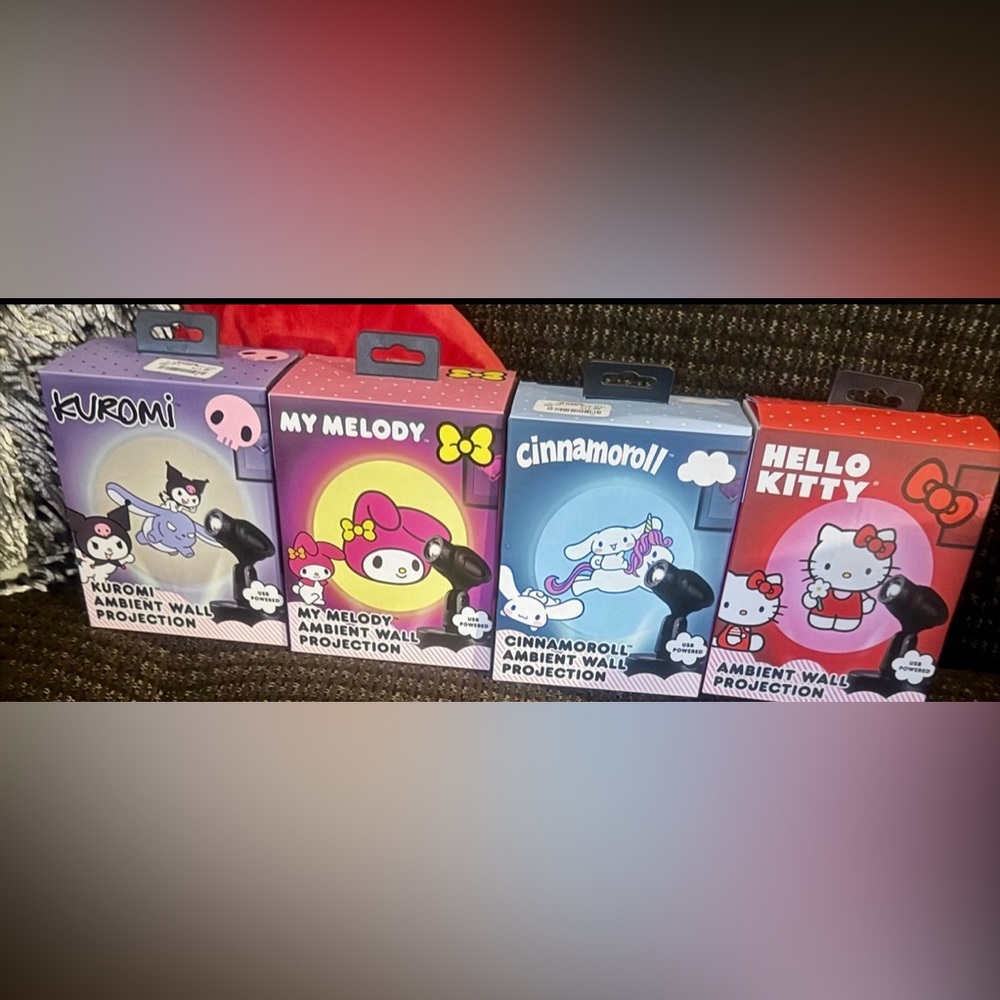 Hello kitty and friends projection lights 4 pack